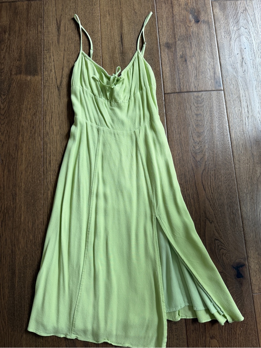 Aritzia Sun-Deh Green Strappy Midi Dress